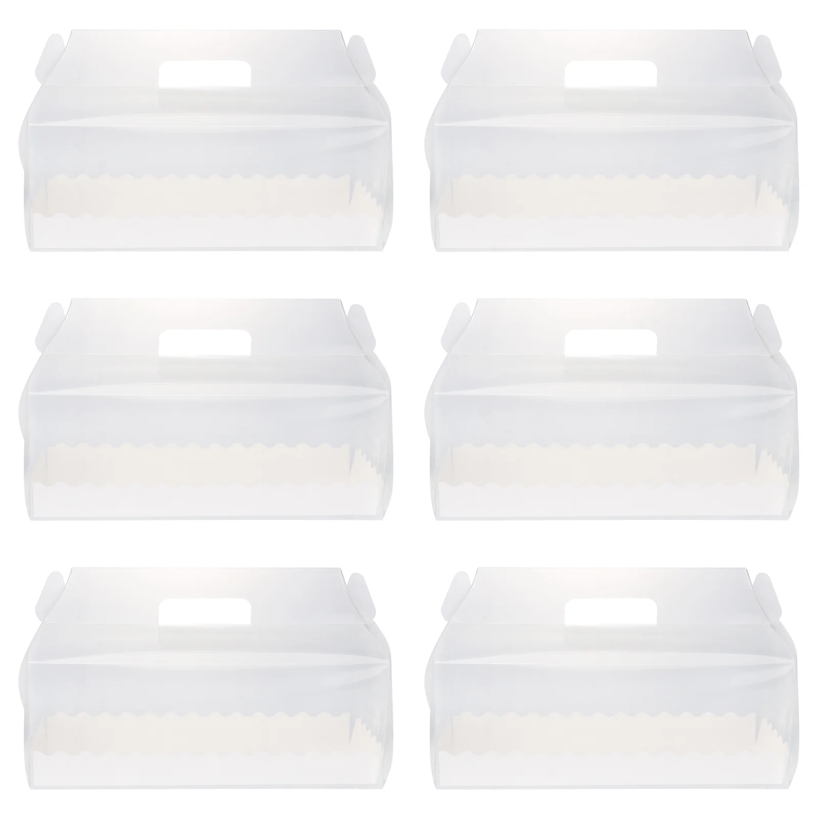 

Cake Box Cupcake Boxes Roll Clear Container Swiss Gift Christmas Transparent Containers Case Carrier Muffin Individual Packaging