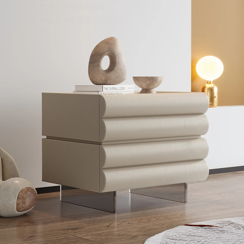 

Wooden White Luxury Nightstands Bedside Table Smart Unique Floor Modern Nordic Mesita De Noche Dormitorio Home Furniture