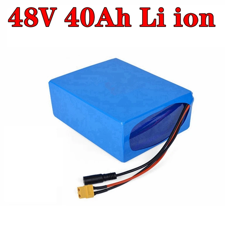

MLG 48v 40ah lithium ion battery pack 48V li ion13S BMS for 3000W Bike battery inverter solor scooter + 5A Charger
