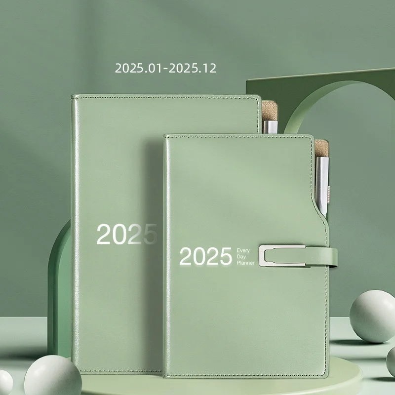 Фото Планировщик «Повестка дня 2025», органайзер для канцелярских принадлежностей, блокнот A6 A5 и журнал Canlendar, блокнот-пуля, ежедневный альбом для рисования, записная книжка №2