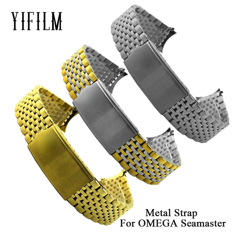

Metal Strap For OMEGA Seamaster Nine Beads Watchband Stainless Steel Bracelet Durable Wristband Watch Accessories 18mm 19mm 20mm