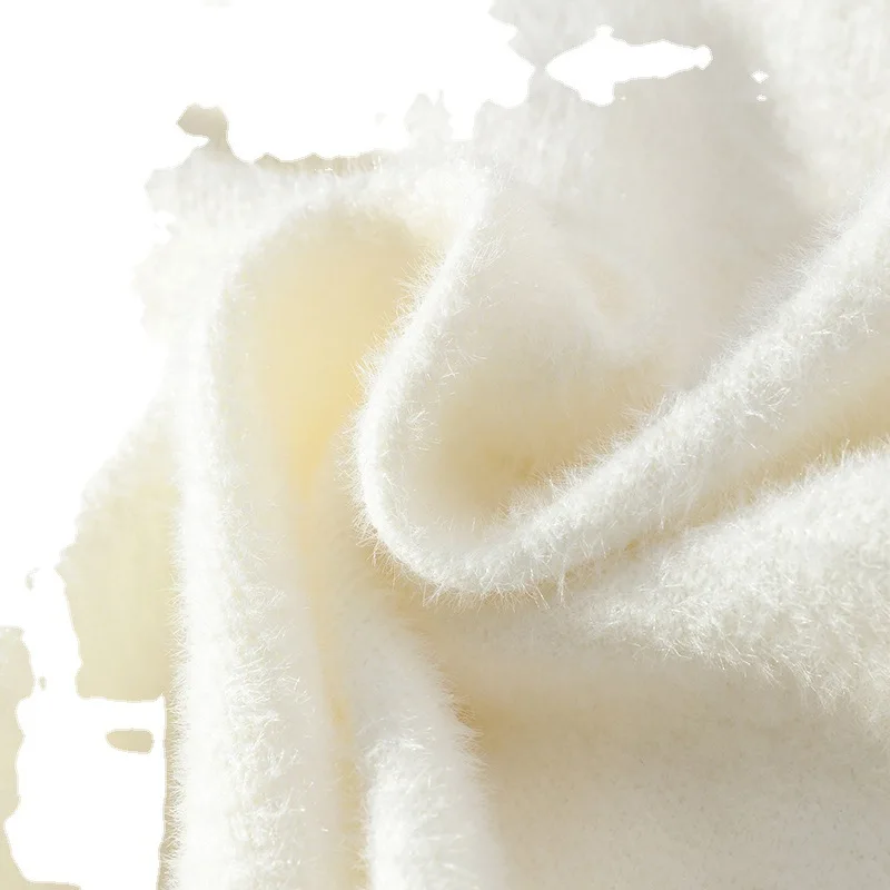 2023 Autumn and Winter New Men's Sweater with Plush and Thickened Bottom for Youth High School Students Solid Warm Sweater Top