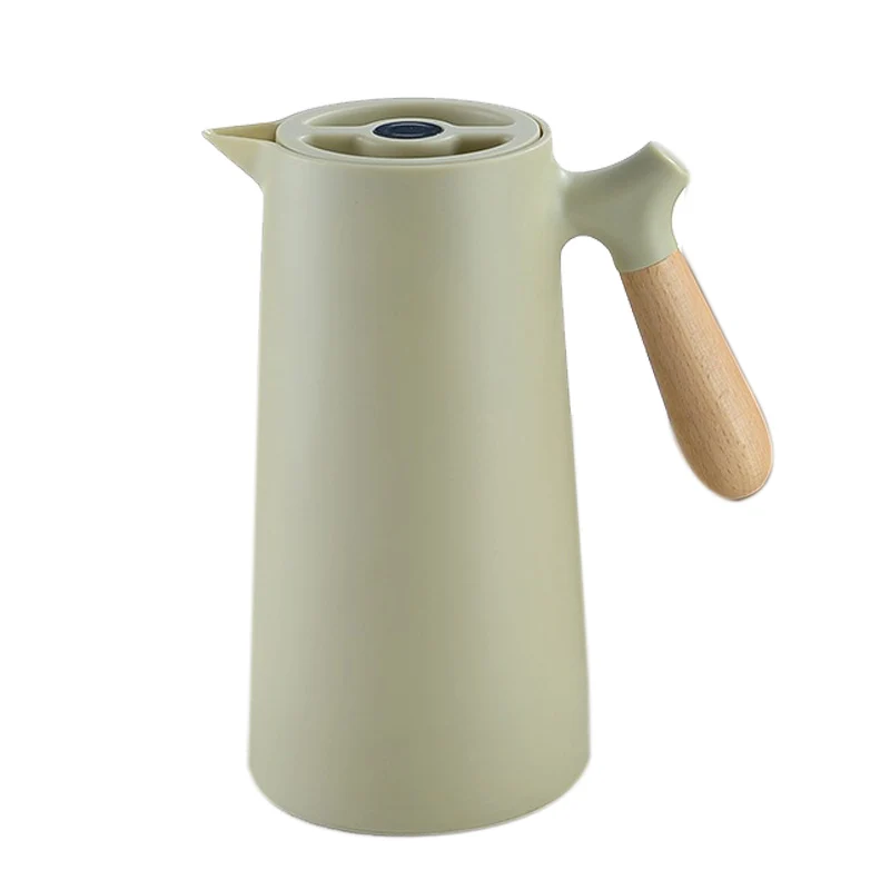 

1L Glass Liner Vacuum Flask Hot Water Jug Home Office Insulation Leakproof Hot Water Pot For Coffee Tea Thermal