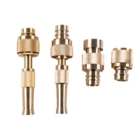 1pc brass hose nozzle high pressure for car or garden adjustable water sprayer from spray to jet heavy duty hose nozzle