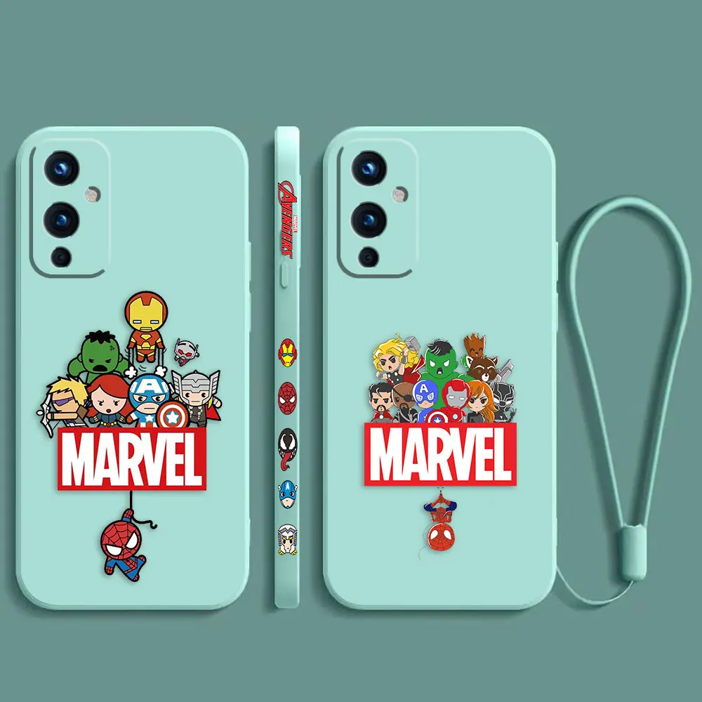 

Cartoon Marvel Avengers Funny Hero Phone Case For Oneplus 11 10 10T 9 9R 8 8T 7 Ace Pro Nord 2 2T CE CE2 Lite 5G Cover Funda