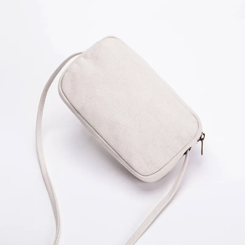 Yonben женская мини-квадратная сумка из чистого хлопка холщовая на плечо модная