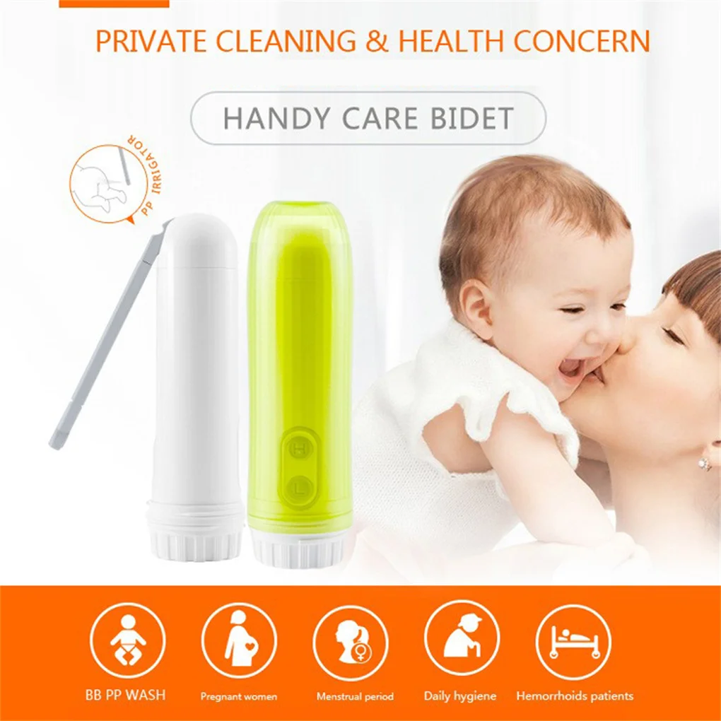 

Electric Body Washer 180 Degree Shower Waterproof Unisex Sprayer Personal Care Travel Bath Spray Cleaning Green