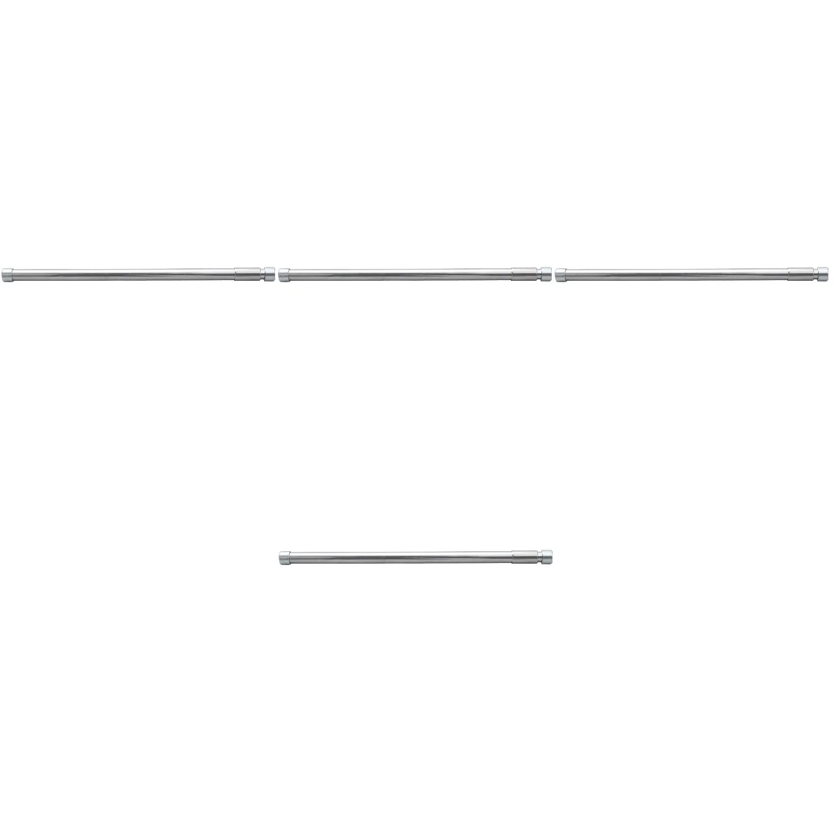 

4 шт. вешалка для шкафа, регулируемый держатель для карниза, выдвижной держатель для одежды, подвесной стержень, многоподвесной стержень для одежды