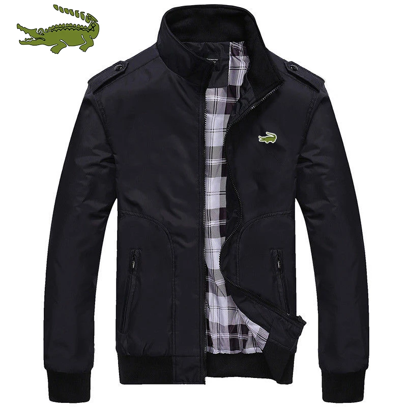 

Мужская бейсбольная куртка на молнии с воротником-стойкой