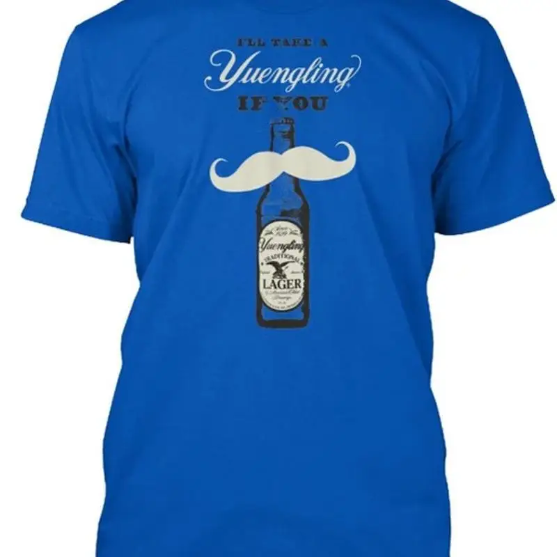 Фото Футболка Yuengling If You Mustache, размер Premium M 2XL №1