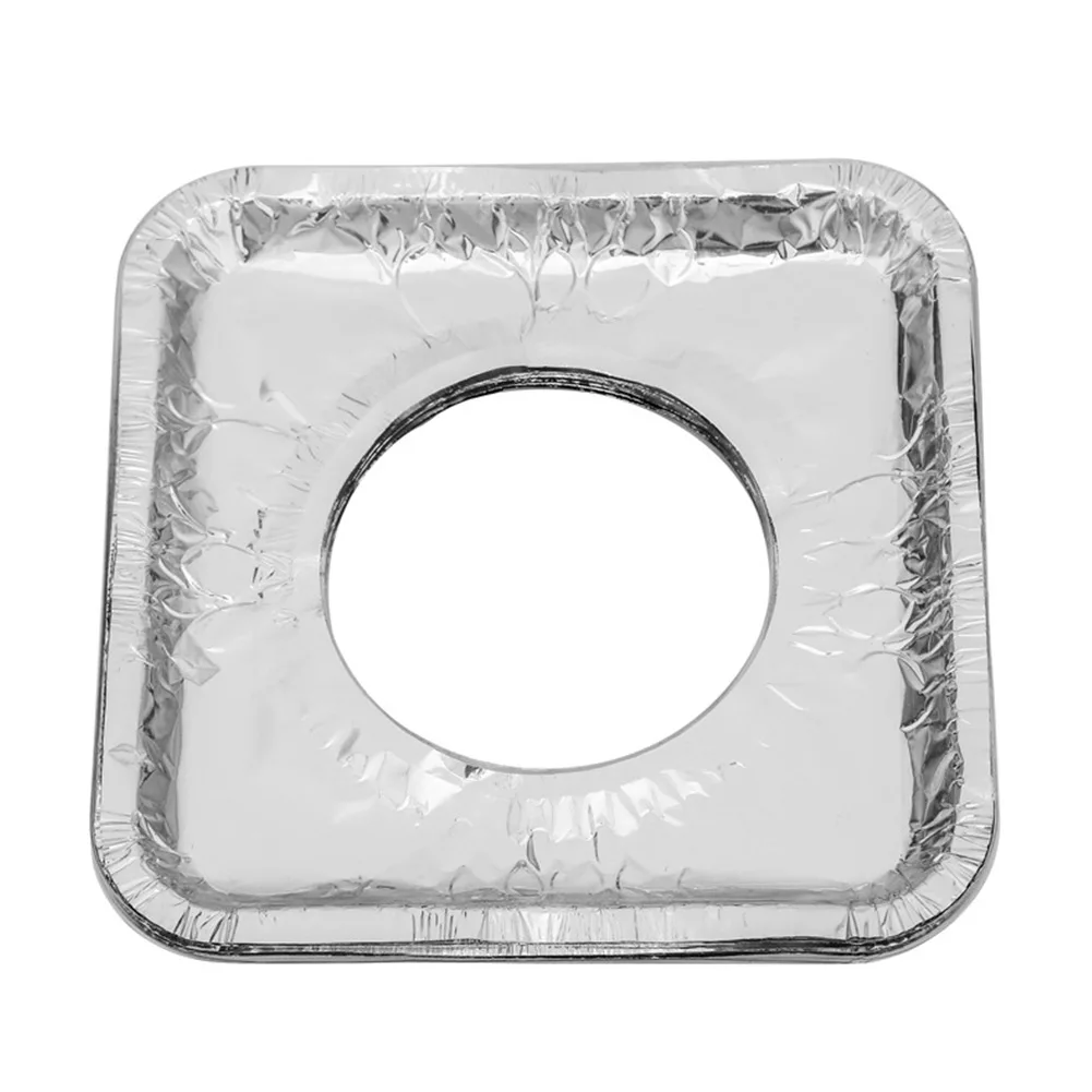 10 шт. коврик для газовой плиты из алюминиевой фольги чистки маслостойкая бумага