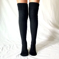 womens leisure stockings autumn and winter outdoor warm fluffy in kean socks legs warm color solid xmas christmas stocking
