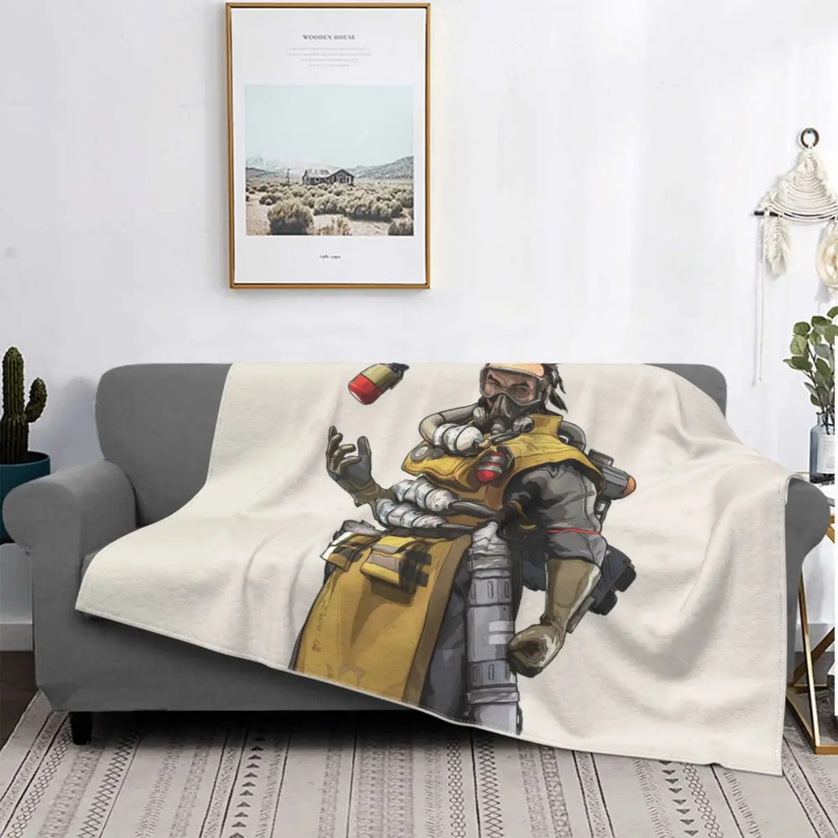 Каустическое одеяло Apex Legends для криптовалютической игры флисовое бархатное