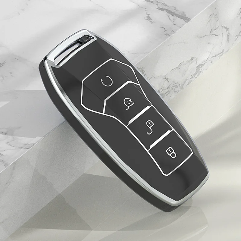 

Soft TPU Car Remote Key Cover Case Shell Holder Keychain Protection For BYD Second Song Tang Pro QIn Pro Generation Accessories
