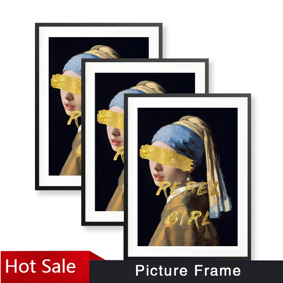 Многофункциональные современные алюминиевые металлические фоторамки черные