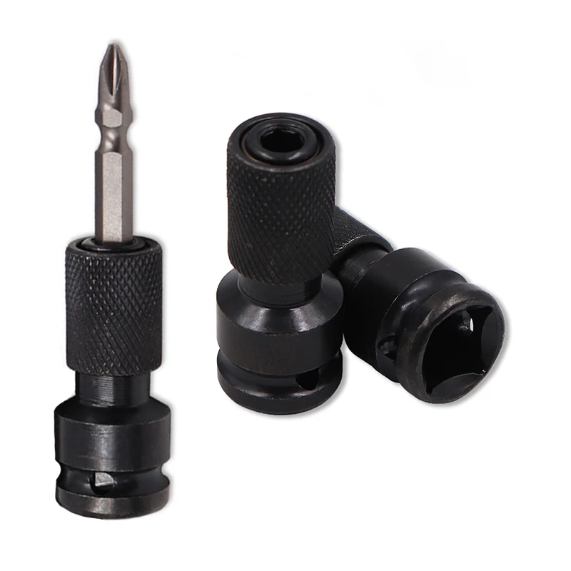 

1/2 Inch Square To 1/4 Inch Hex Ratchet Socket Impact Wrench Socket Set Adapter Spanner Drive Converter Quick Release Tools