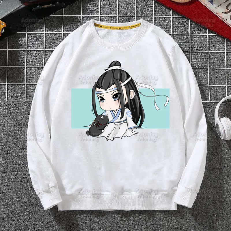 Мужская футболка с принтом Mo Dao Zu Shi уличная одежда в стиле хип-хоп незакрываемая