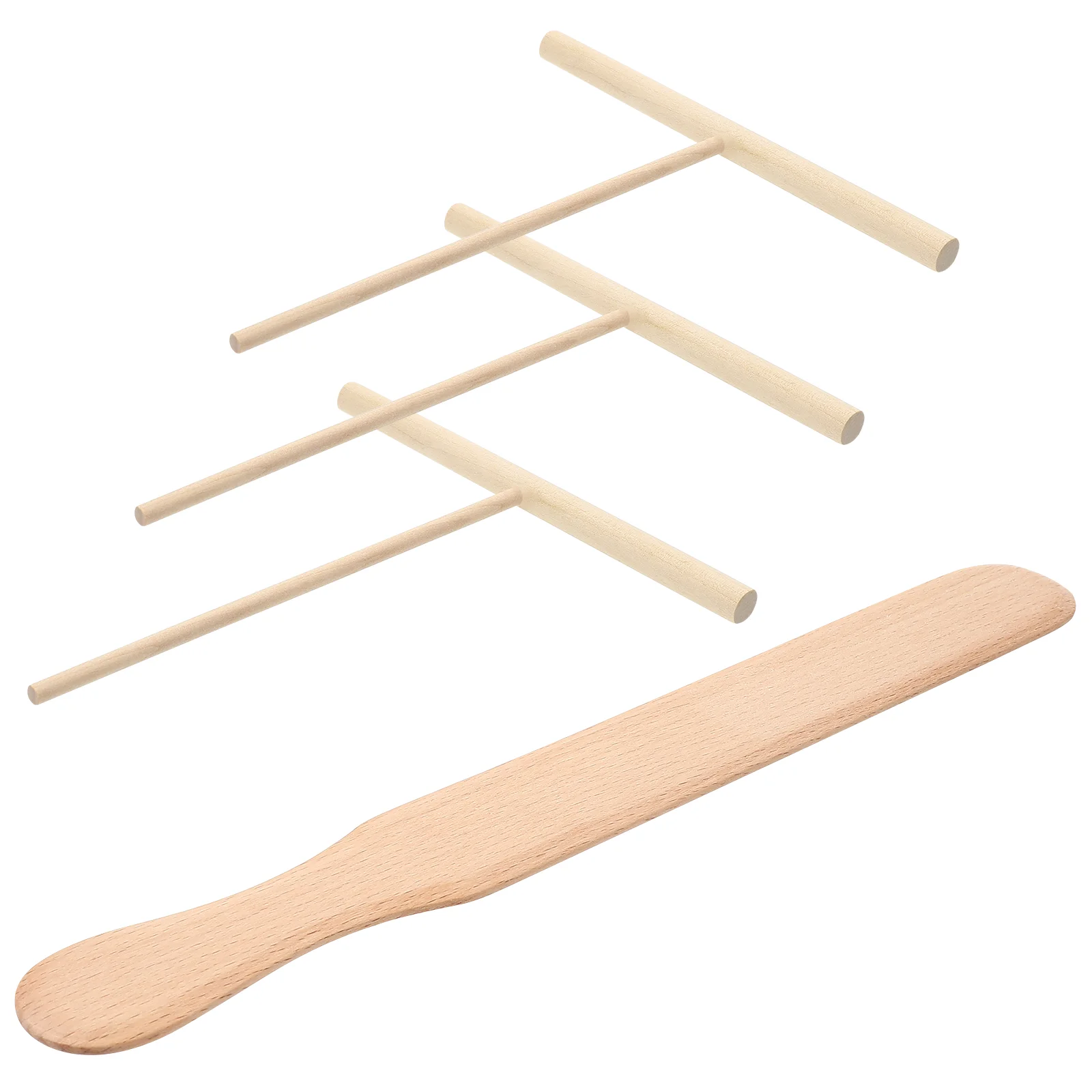 

1 Set t Shaped Tool for Crepes Wooden Crepe Spatula Crepe Rake Baking Spatula Crepe Maker Tool Fried Egg Spatula