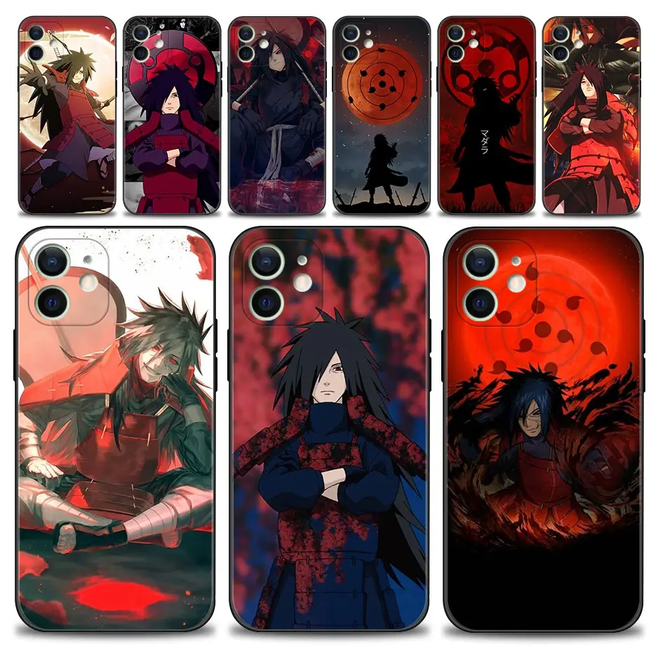

Phone Case For Apple iPhone 13 12 11 Pro Max 13 12 Mini XS Max XR X 7 8 6 6S Plus 5 5S SE 2020 Shell Anime Naruto Madara Uchiha