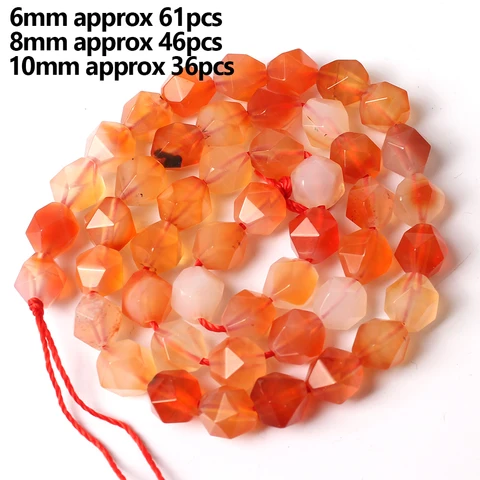 Бусины из красного агата, сердолика и оникса GMB724