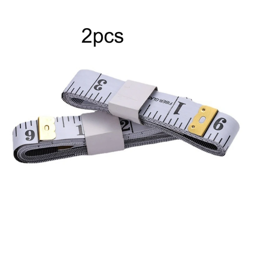 

2/4 шт. мягкая рулетка с двойной шкалой 200 см, измерительная линейка для рукоделия, гибкая виниловая измерительная лента для похудения тела