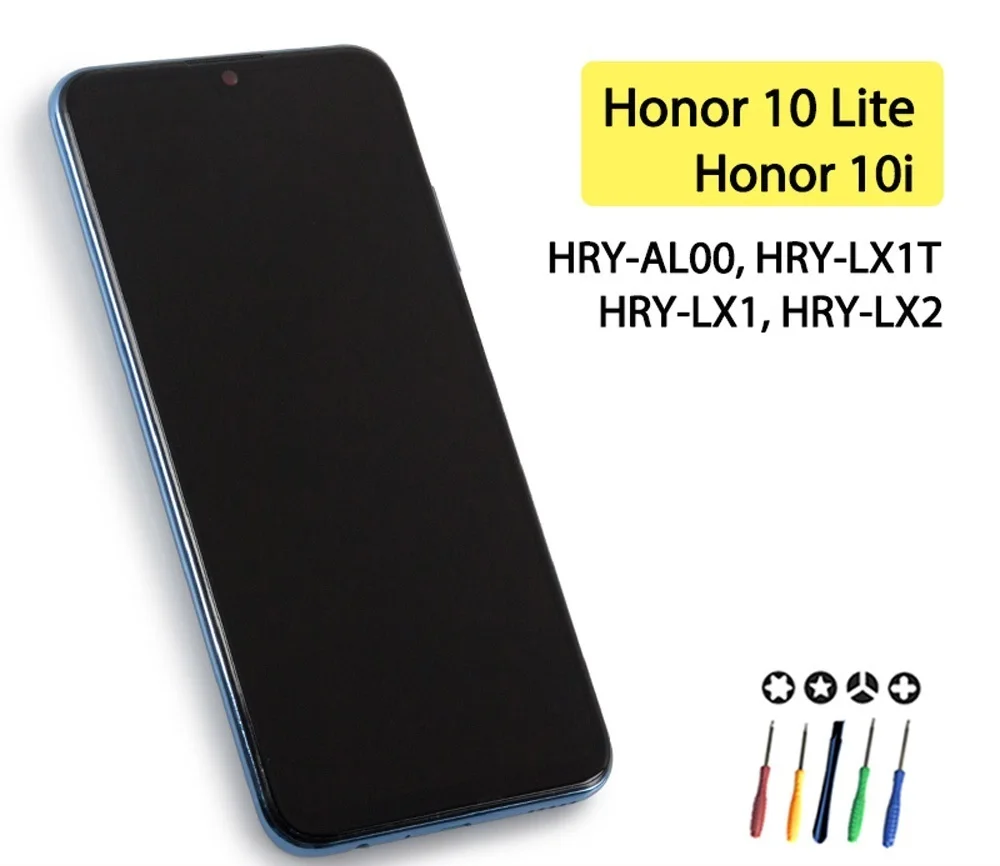 

100% New Lcd For Huawei Honor 10 Lite Display Touch Screen with Frame Wholesale Screen Display For honor 10i Lcd HRY-LX1 HRY-LX2