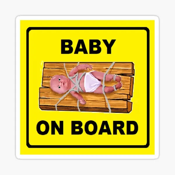 

Baby On Board 5PCS Car Stickers for Laptop Decor Room Decorations Kid Funny Car Window Background Fridge Stickers Art