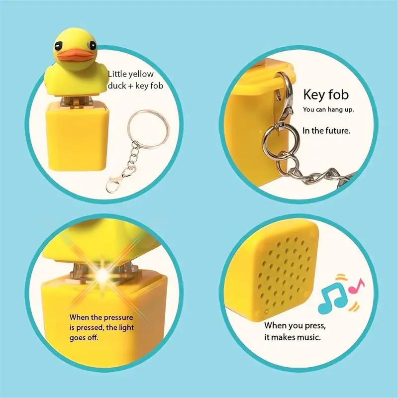 Фото Quacky Duck Fidget Toy Fidget Duck Quacking Кнопка клавиатуры Сенсорные игрушки Колпачки для снятия стресса That Quack Клавиатура Кликер №3