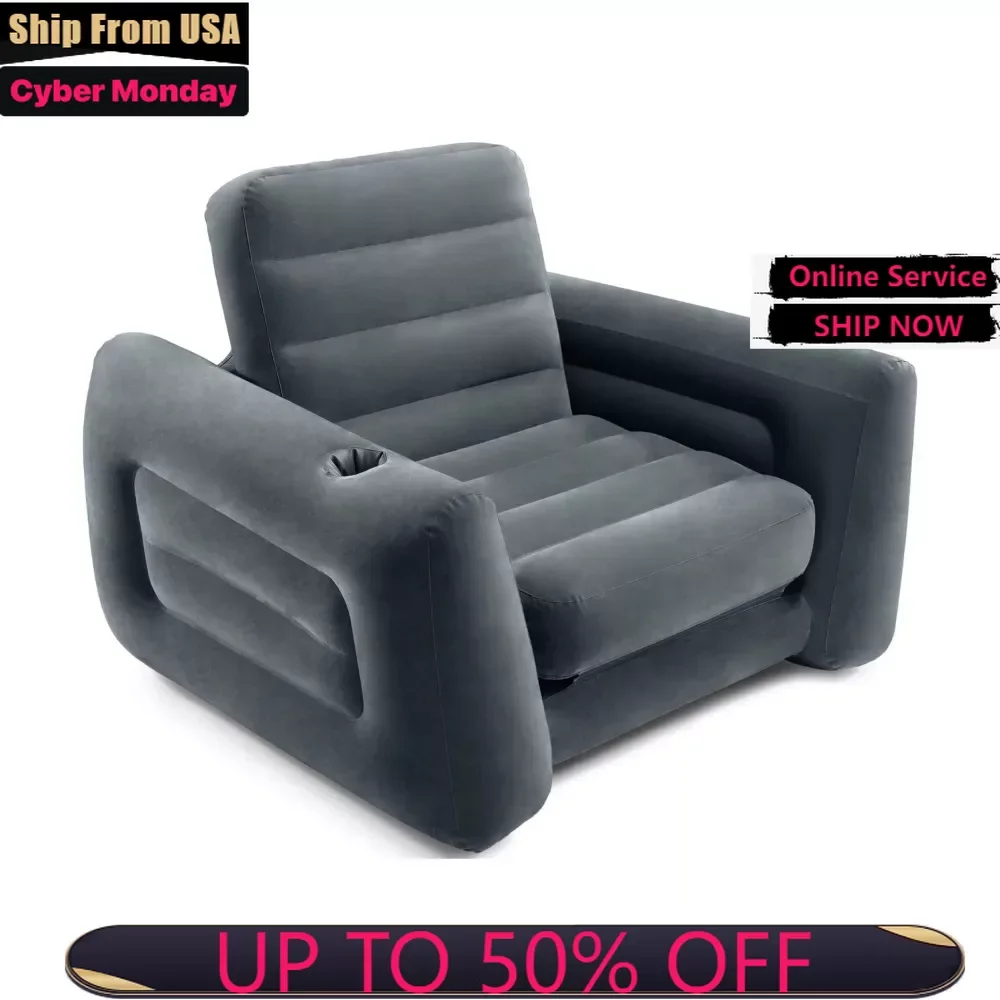 

Pull-Out Chair,accent chair for living room,Suitable for living room, bedroom, dormitory, study room, Charcoal Gray