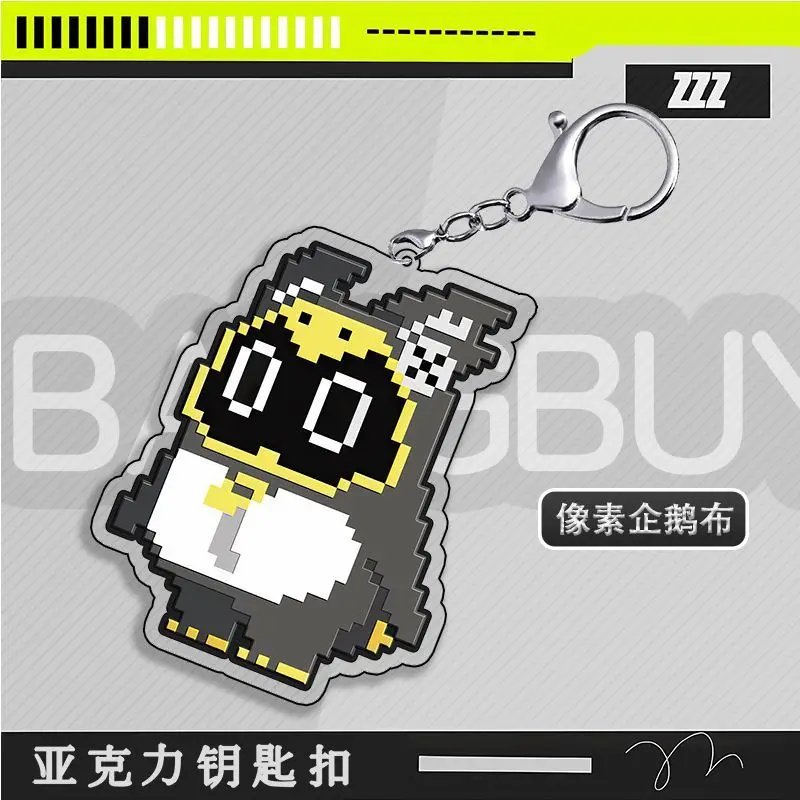 Новинка брелок Zenless Zone Zero pixel аниме с подвеской Эллен Джо хошими миби Аби фон