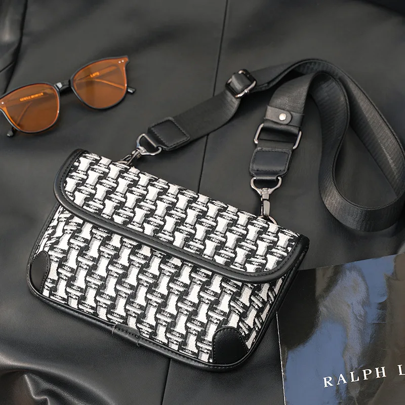 

Canvas Fashion Crossbody Bags For Small Handbags Bag Designer Trendy Messenger Jacquard Bag Crossbosy Bag Male Shoulder Men Men