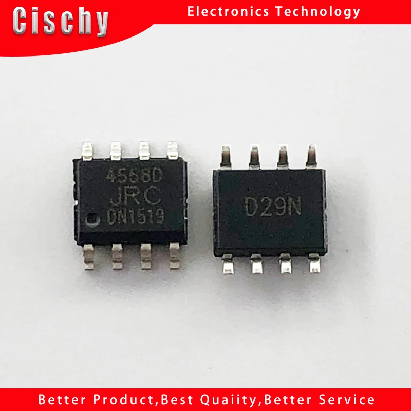 10 шт./Лот JRC4558 JRC4558D 4558 4558D SOP-8 JRC4558 DIP 4558 4558D JRC4558D DIP-8 в наличии