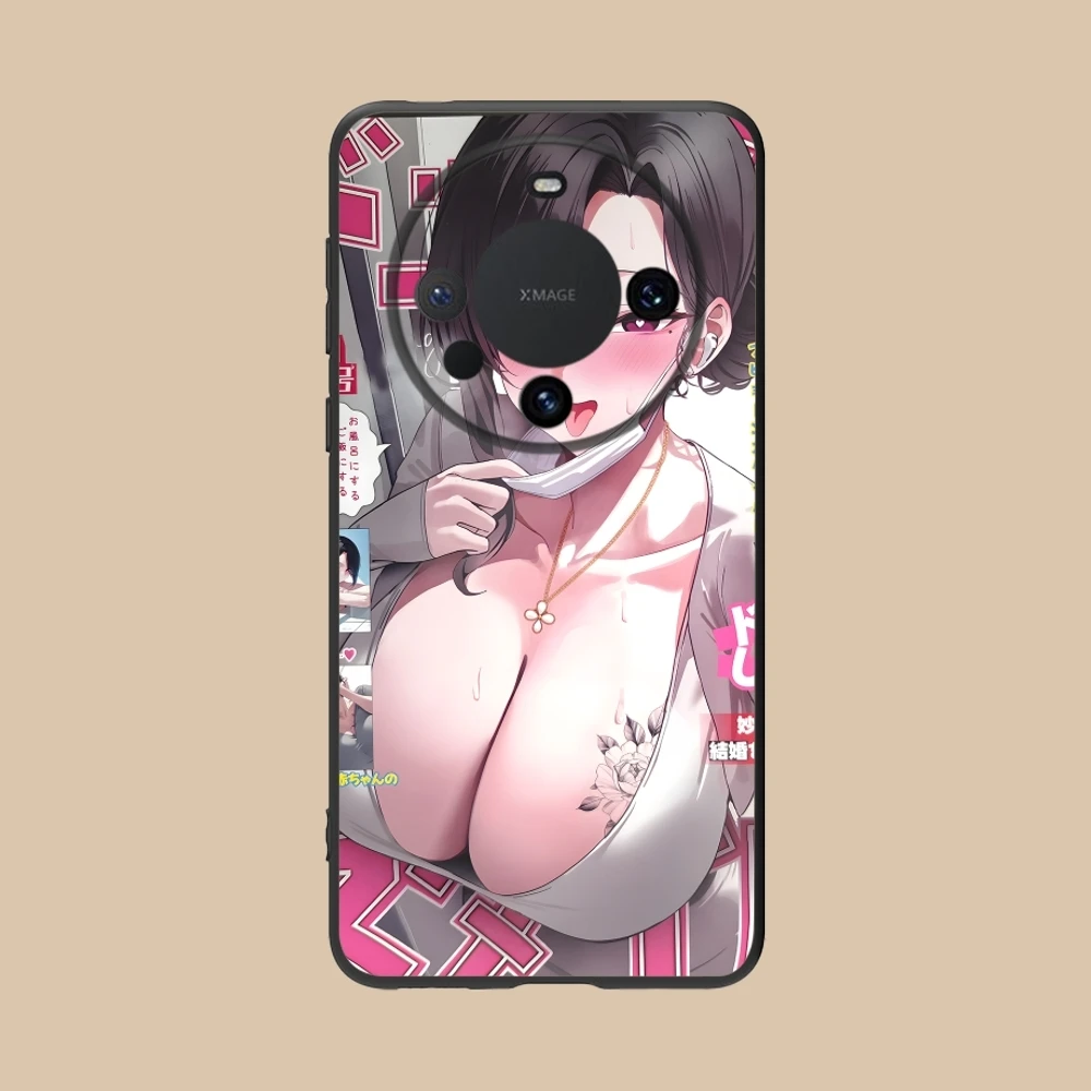 Dongtan Style Mobile Smart Cell Phone Case for Huawei Mate 60 50 40 30 20 10 Pro Plus Lite E 5G Black Soft Cover Shell