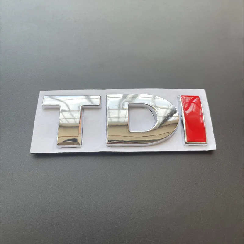 Металлические 3D буквы для автомобиля наклейки TDI VW Golf 4 5 6 7 JETTA PASSAT MK2 MK4 MK5 MK6 MK7