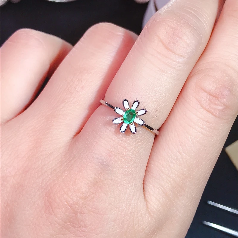 

Изумрудное кольцо 0,3 карат, новая модель, натуральный драгоценный камень, драгоценный камень, драгоценный подарок