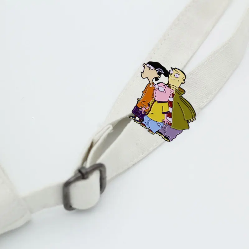Жесткая эмалированная брошь Ed, Edd n Eddy, значок счастливых трех друзей, мультяшная анимационная брошь Дэнни антонукси 90-х (art.: 3920bd650bb27) - 3920bd650bb27
