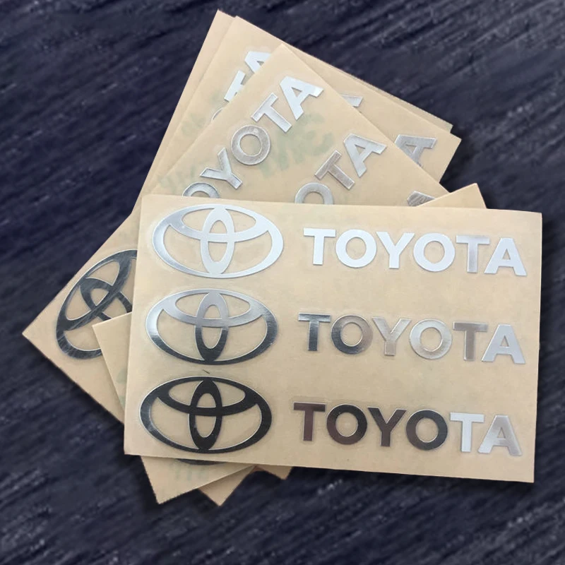 

Для Toyota Chr Rav4 Yaris Prius Avensis Corolla Camry Auris автомобильные металлические наклейки водонепроницаемые грязезащитные наклейки аксессуар