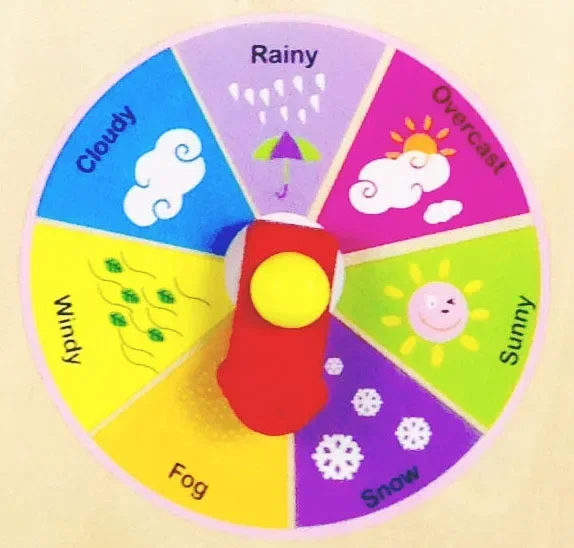 [Забавные] многофункциональные деревянные часы-календарь обучающая и