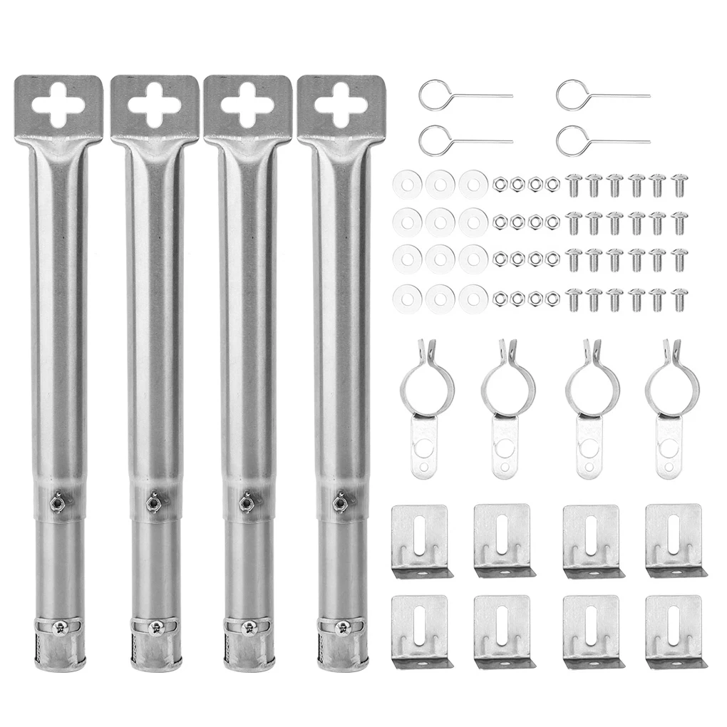 

Трубчатая горелка для гриля, регулируемый инструмент для кемпинга, стальные термостойкие детали для барбекю и гриля, Сменные аксессуары дл...