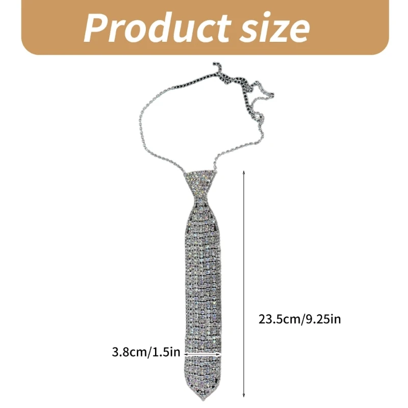 Галстук в стиле панк JK регулируемый галстук для девочек-подростков мерцающий со