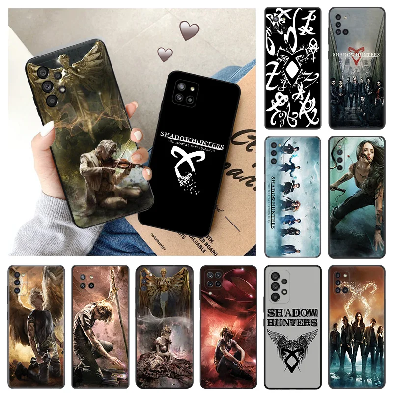 

Silicone Phone Case for Samsung A73 A72 A71 A53 A52 A51 A42 A41 A33 A32 A31 A23 A22 A21 A14 A13 A12 11 Shadowhunters Angel Cover