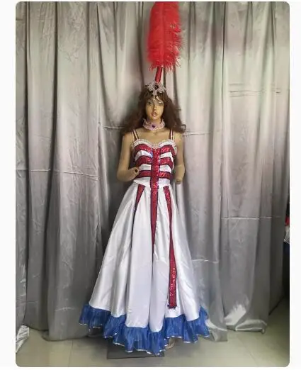 Французское классическое танцевальное платье CanCan для женщин