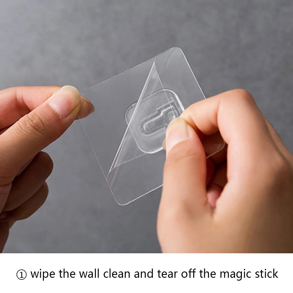 

Self Adhesive Mop Holder with Non-slip Pad Door Storage Rack Brush Hanger Organizer Waterproof Hook Household Toilet