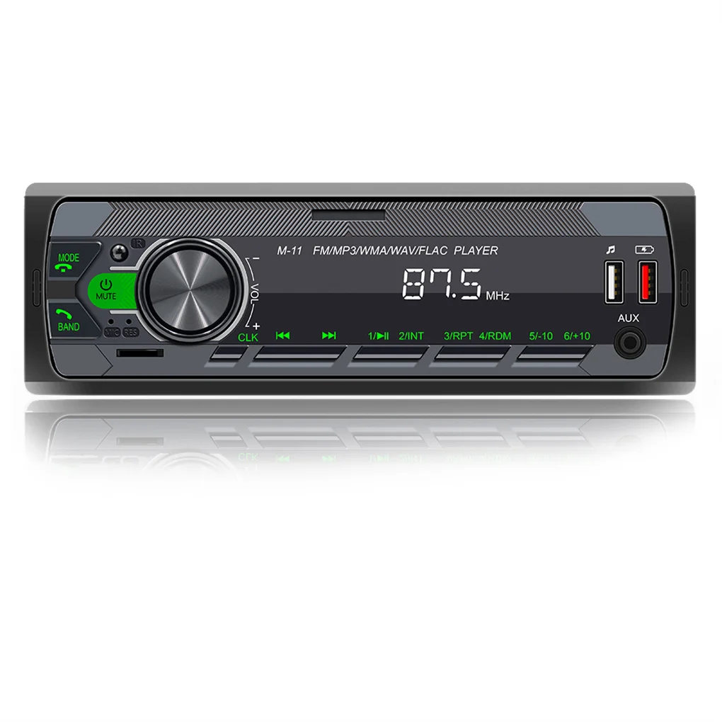 

Bluetooth-Compatible Car Radio Player USB Charging In-Dash MP3 WMA WAV FLAC Audio System Hands-Free Calling Voice Control