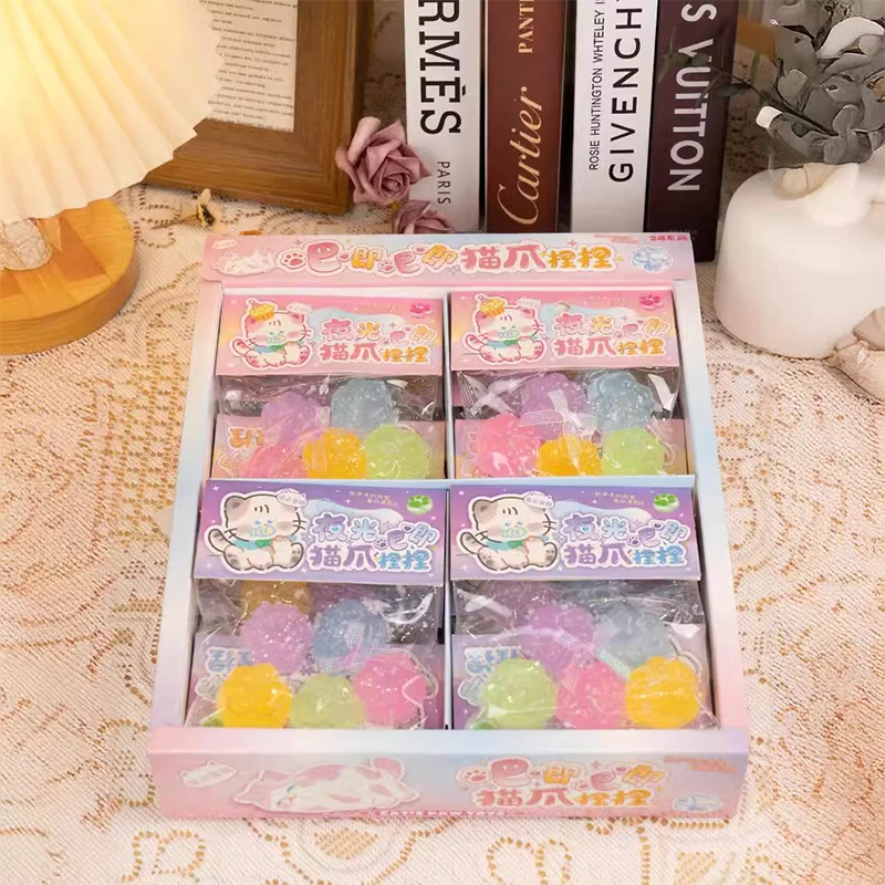 5 шт. Kawaii серебристые игрушки для сжатия кошачьей лапы игрушка декомпрессии с