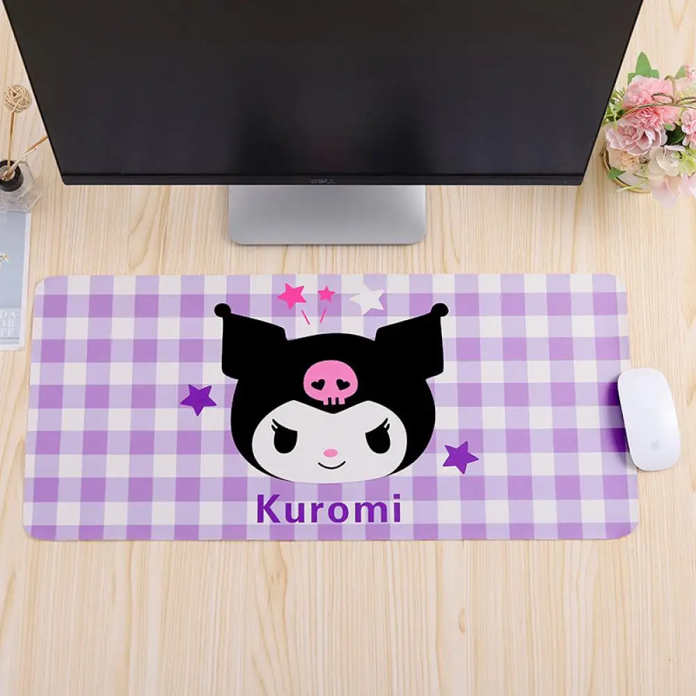 

Sanrio Computer Mouse Pad 67Cm Hello Kt Kuromi Melody Cinnamoroll Student Writing Desk Mat Dining Photo Background Gifts for Kid