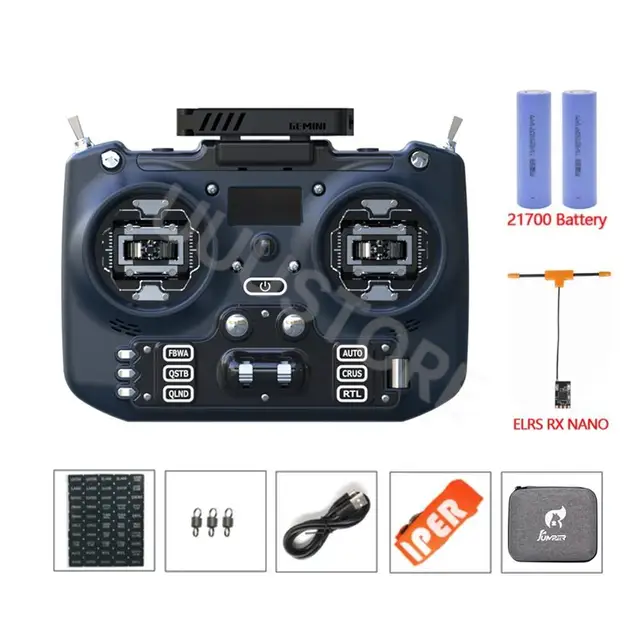 JumperRC T20 Gemini ELRS 2.4GHz RDC90 Radio Controller + 21700 batteries + RX nano