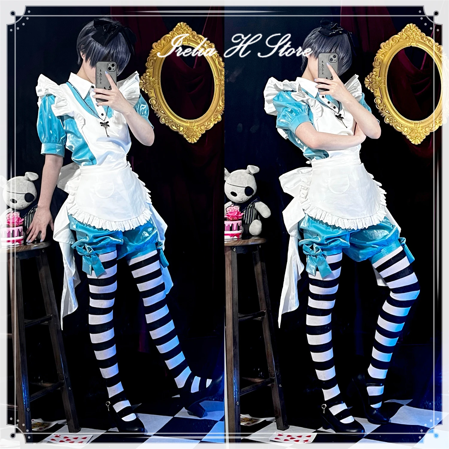 

Irelia H Store Ciel from Black Butler Cosplays Ciel Phantomhive Cosplay Costume Ciel Alice set Halloween Cosplay Costumes