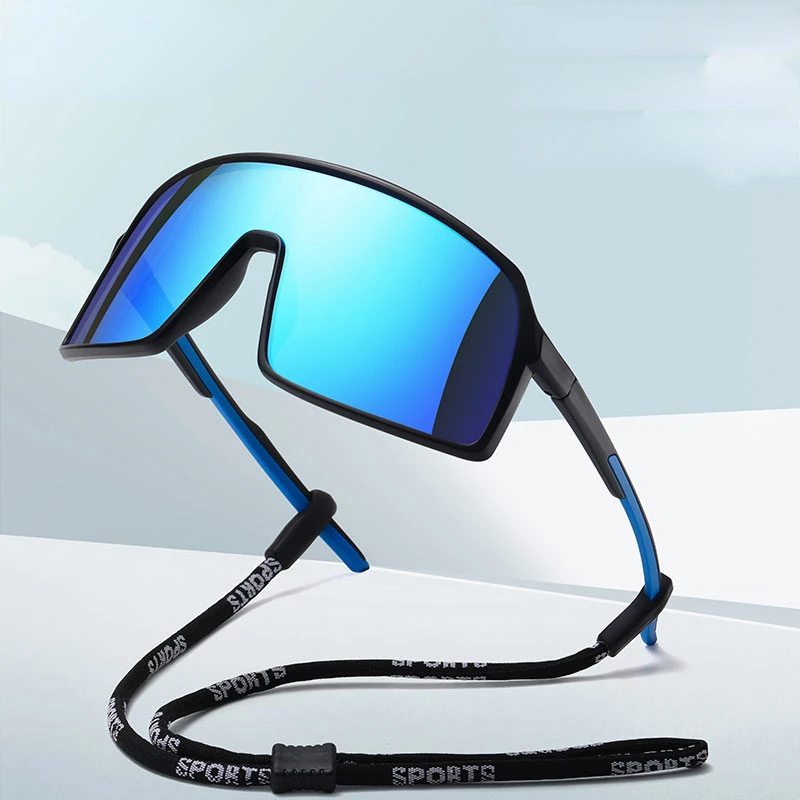 

One-piece large frame sunglasses trend polarized Sports Sunglasses outdoor sports cycling integrated anti falling Sunglasses