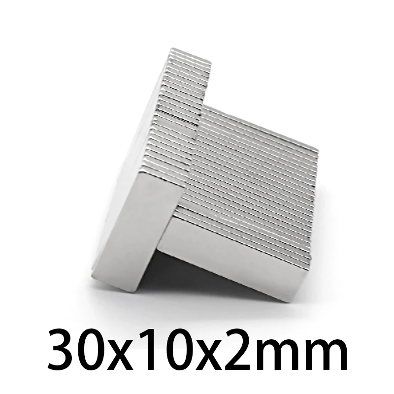 

10/20/30/50/100/200 pces 30x10x2 neodymium magnet 30*10*2mm n35 ndfeb block super powerful strong permanent magnetic magnets